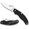 Spyderco 2024 Spyderco Uk Penknife Lightweight Black Slip Joint/Drop Point Plain SPY-C94PBK3 - alternate 1